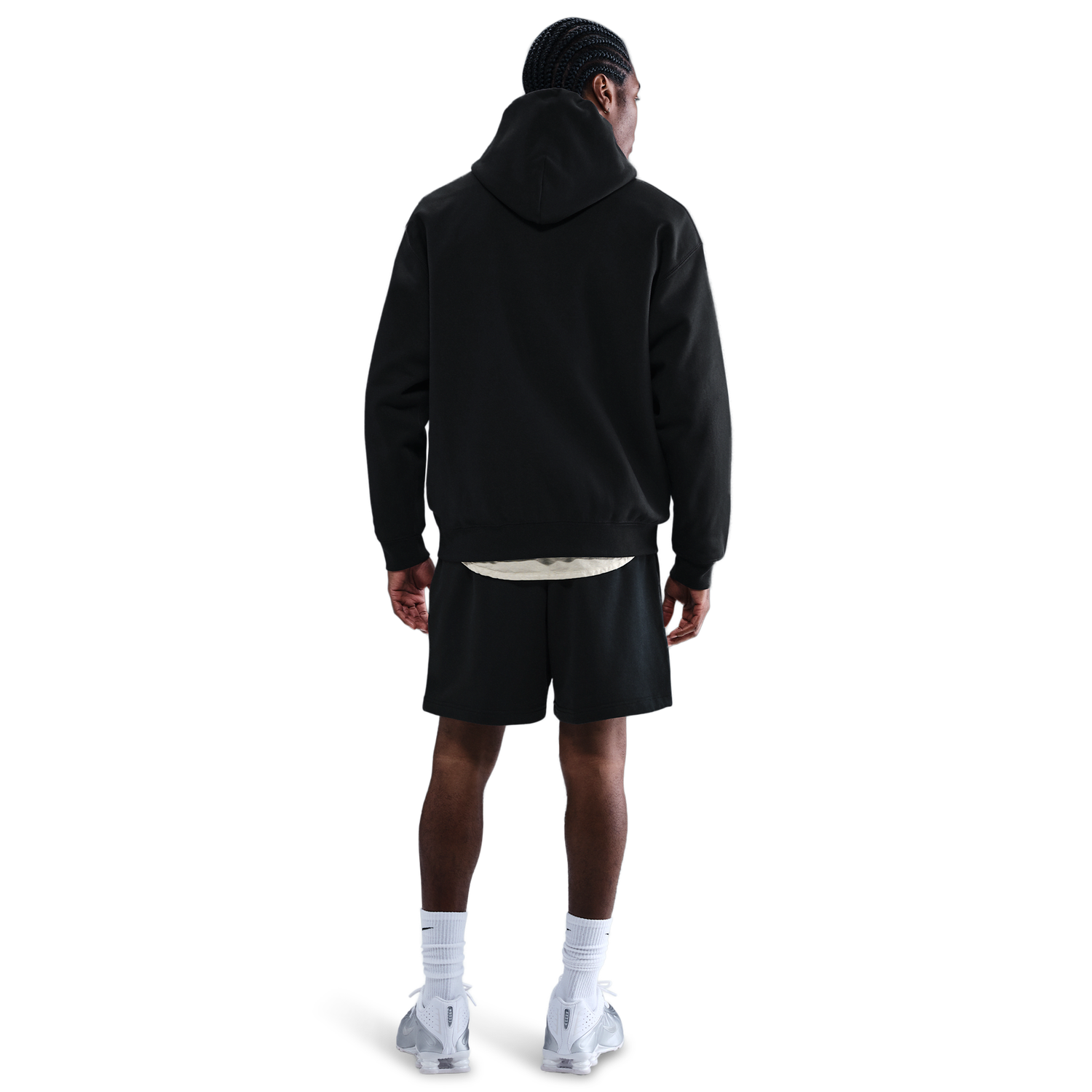 Nike Solo Swoosh BB PO Hoodie - Men's - Black/Black/White