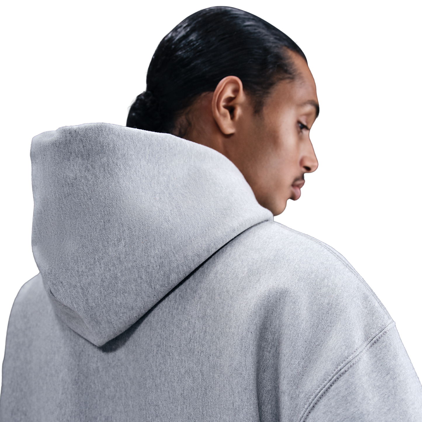 Nike Solo Swoosh BB PO Hoodie - Men's - Dark Grey Heather/White/Light Smoke Grey