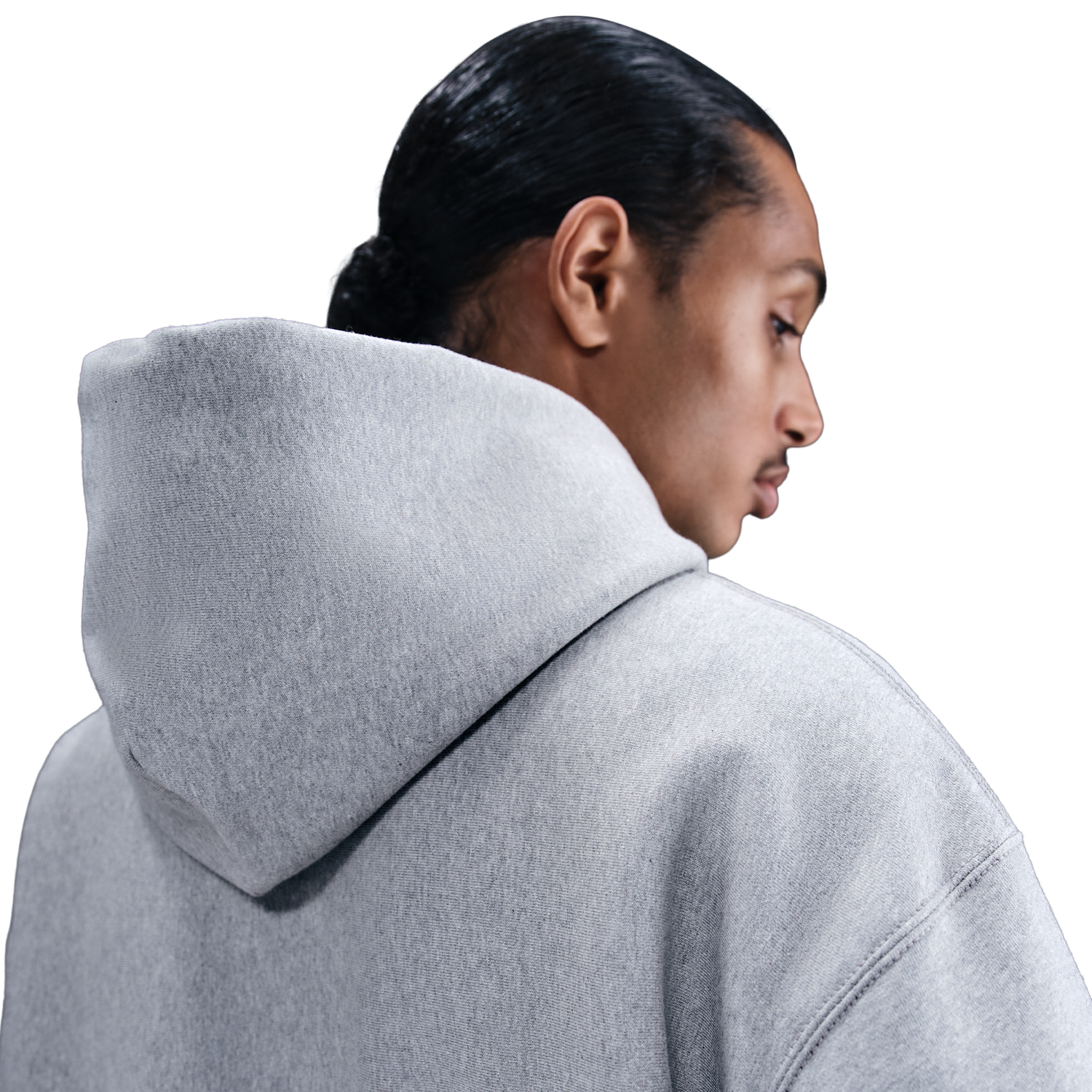 Nike Solo Swoosh BB PO Hoodie - Men's - Dark Grey Heather/White/Light Smoke Grey