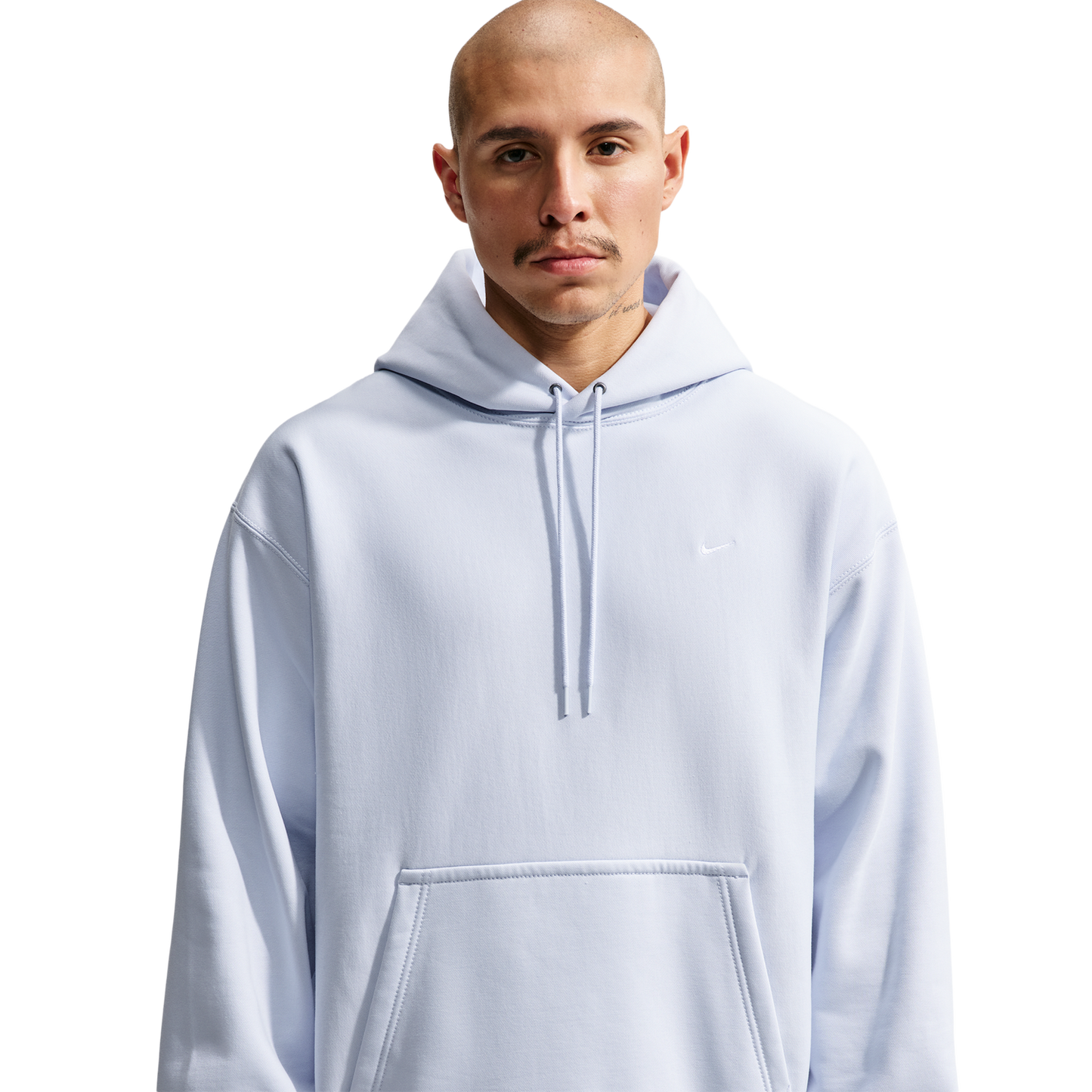 Nike Solo Swoosh BB PO Hoodie - Men's - Football Grey/White