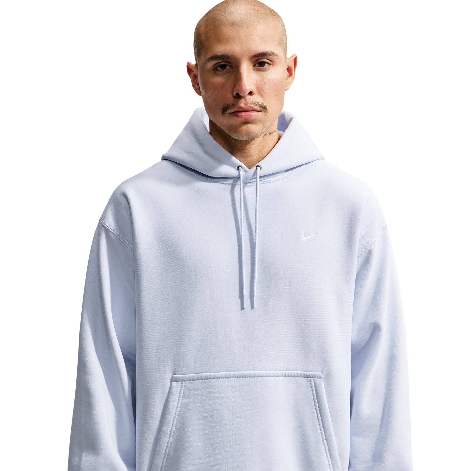 Nike Solo Swoosh BB PO Hoodie - Men's - Football Grey/White