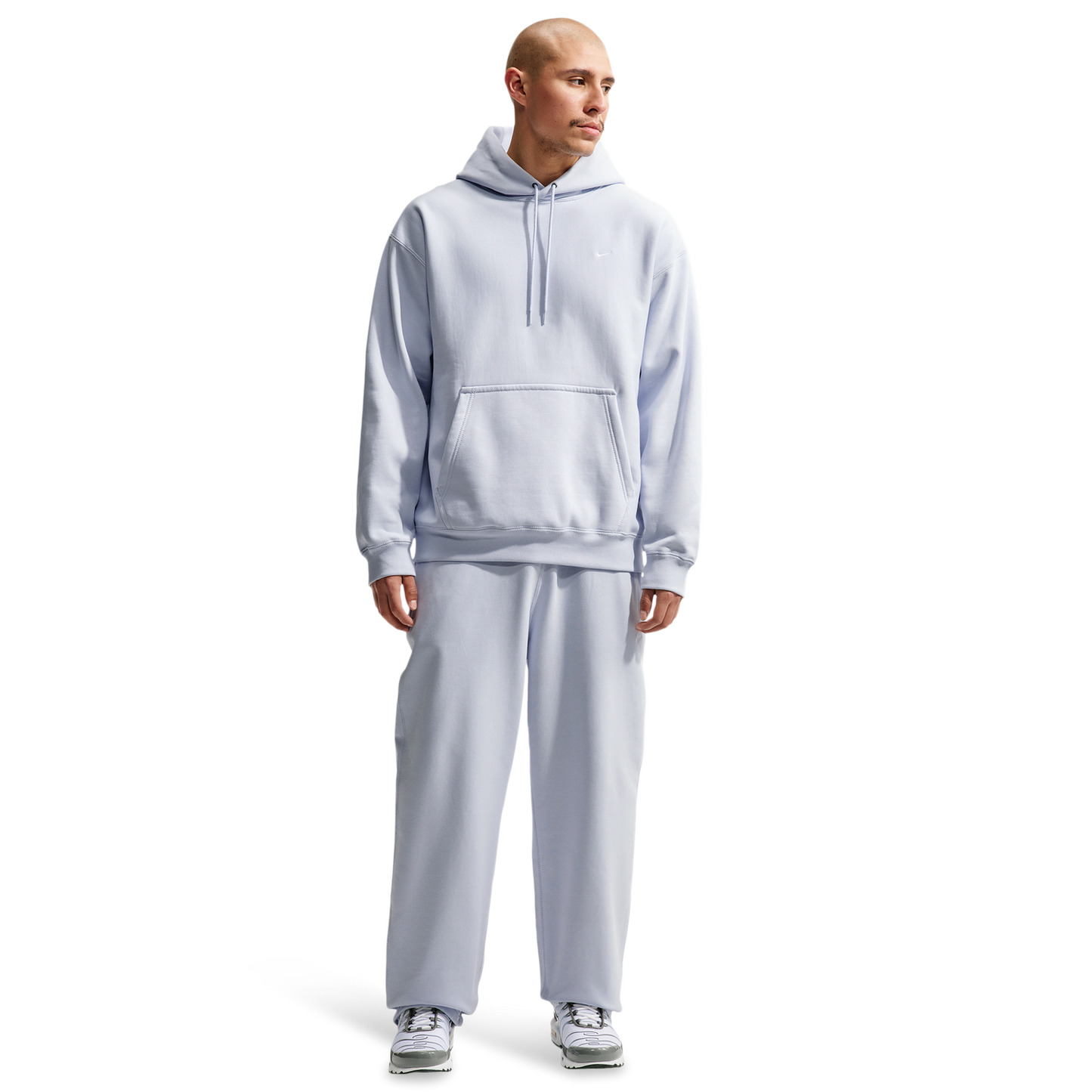 Nike Solo Swoosh BB PO Hoodie - Men's - Football Grey/White