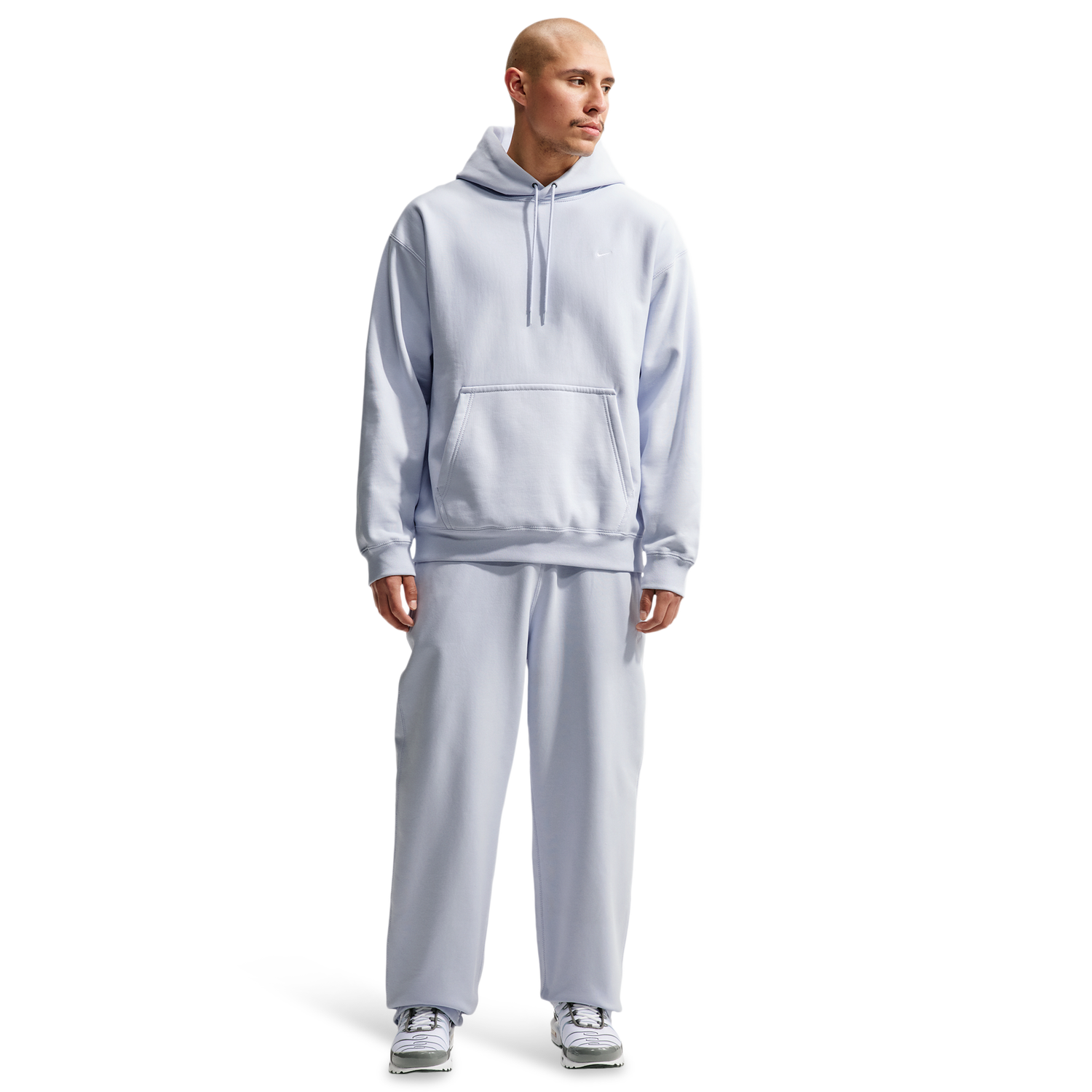 Nike Solo Swoosh BB PO Hoodie - Men's - Football Grey/White