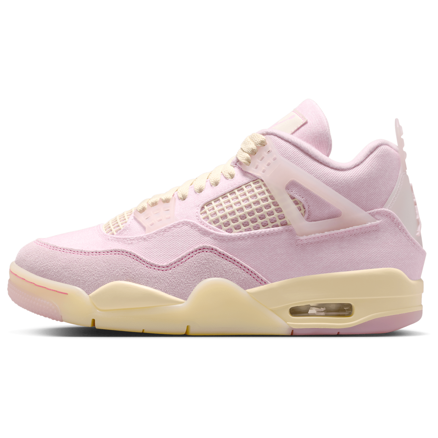 Jordan Retro 4 - Women's - Peal Pink/Iced Carmine
