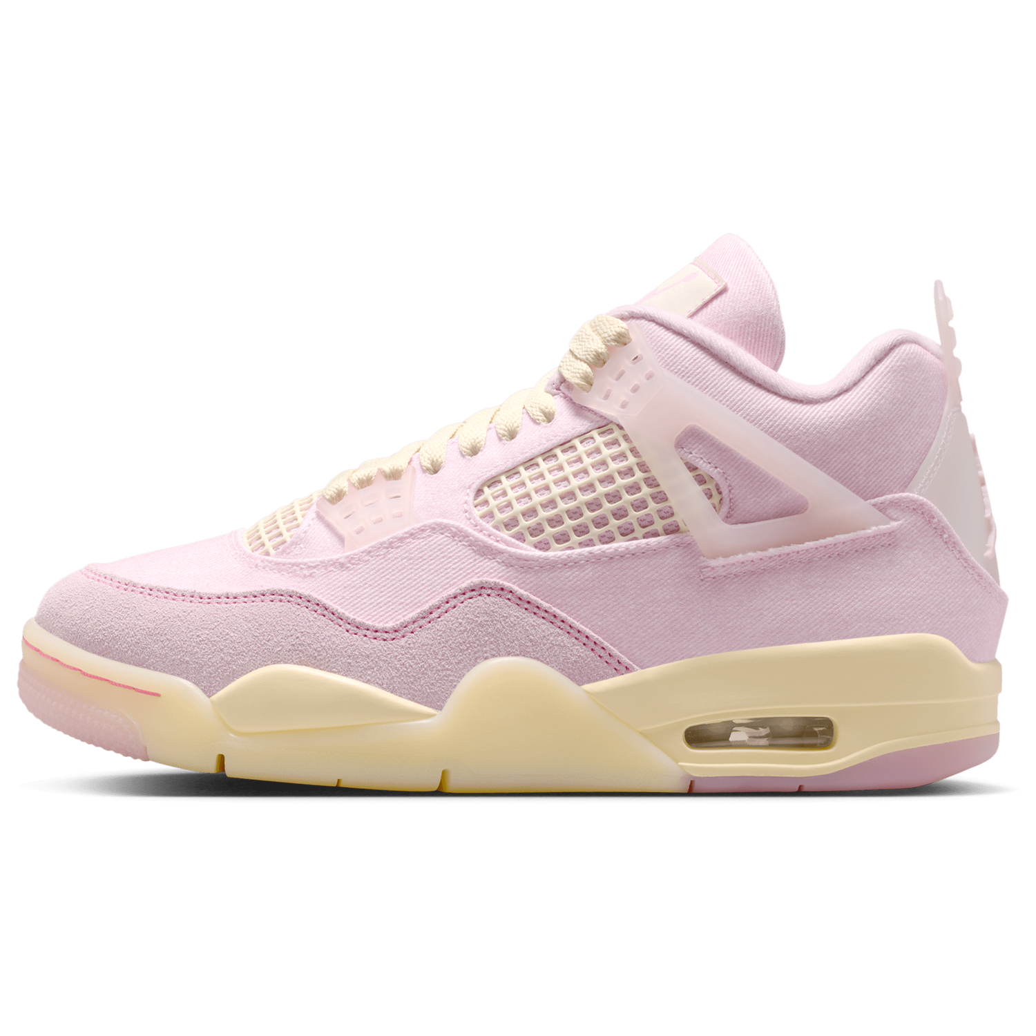 Jordan Retro 4 - Women's - Peal Pink/Iced Carmine