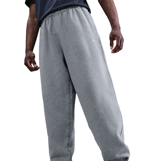Nike Solo Swoosh BB CF Pant - Men's - Light Smoke Grey/White/Dark Grey Heather