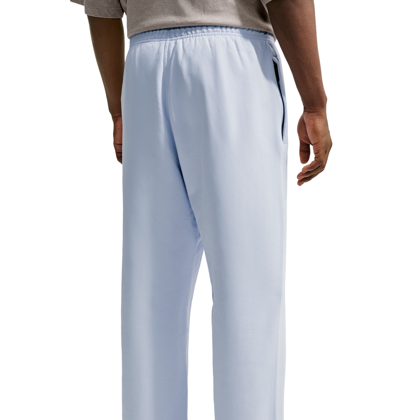 Nike Solo Swoosh BB Open Hem Pant - Men's - Football Grey/Football Grey/White