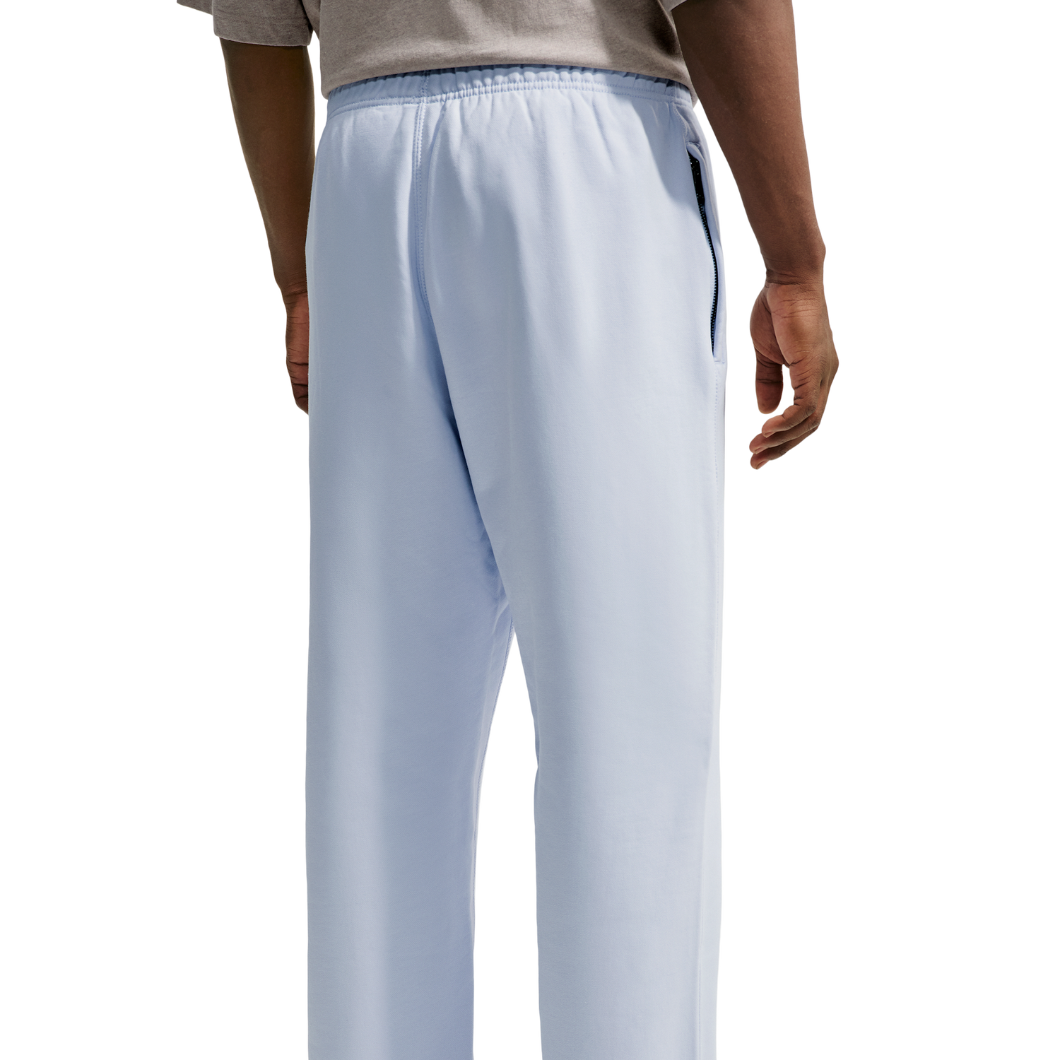Nike Solo Swoosh BB Open Hem Pant - Men's - Football Grey/Football Grey/White