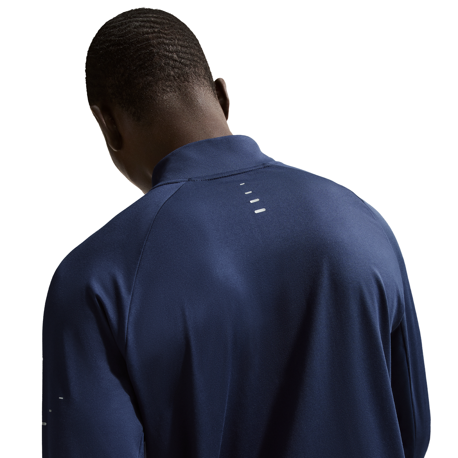 Nike Dri-FIT STRIDE HZ MIDLAYER - Men's - Midnight Navy/Reflective Silver