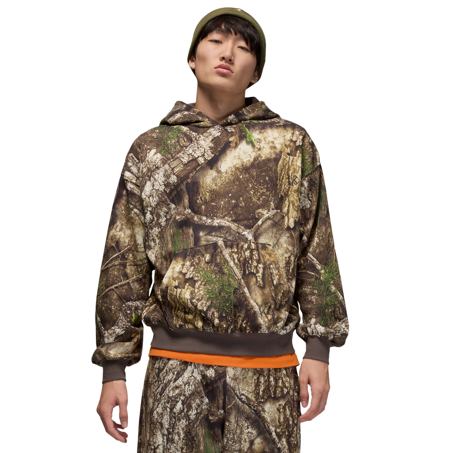 Jordan Brooklyn Fleece Pullover RLT - Men's - Medium Olive/Sail
