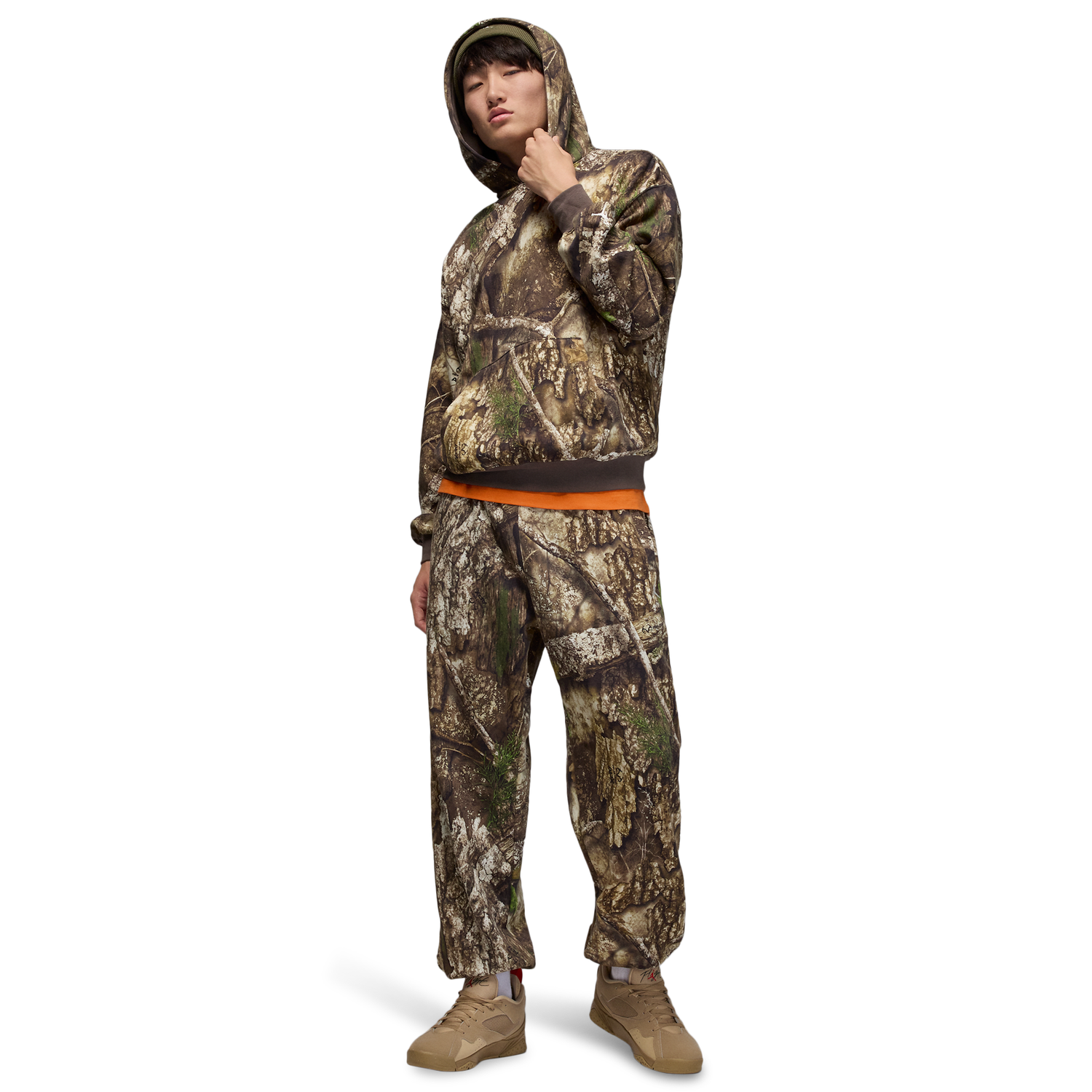 Jordan Brooklyn Fleece Pullover RLT - Men's - Medium Olive/Sail