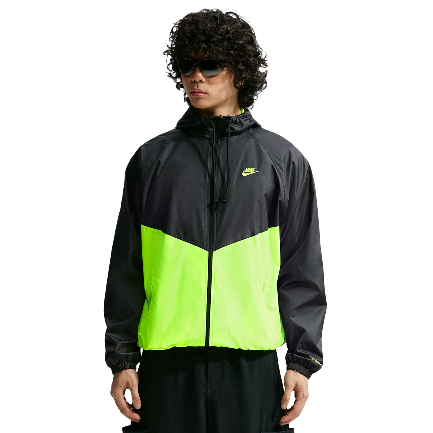 Nike NSW Windrunner Jacket - Men's - Volt/Black/Volt