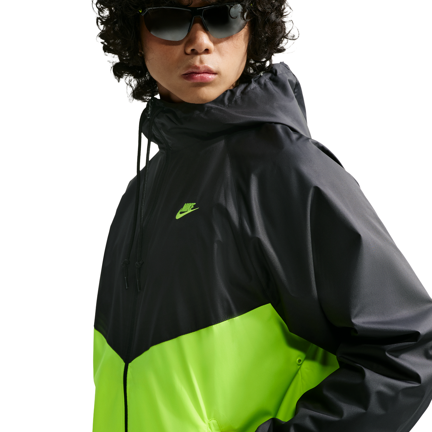 Nike NSW Windrunner Jacket - Men's - Volt/Black/Volt