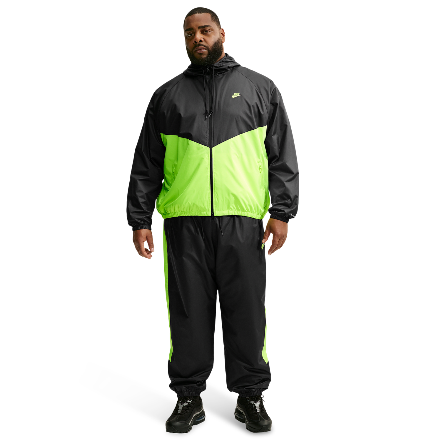 Nike NSW Windrunner Jacket - Men's - Volt/Black/Volt