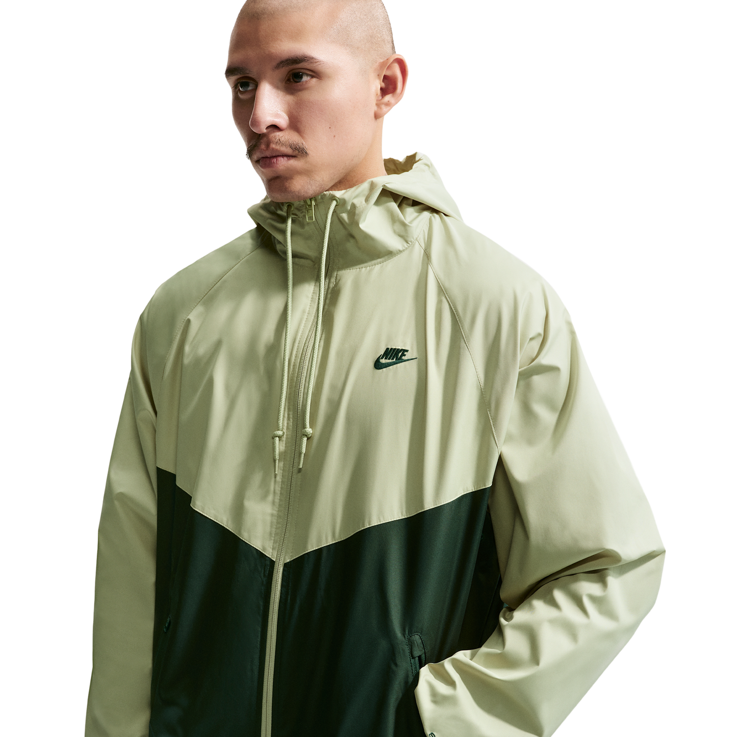 Nike NSW Windrunner Jacket - Men's - Olive Aura/Fir/Fir