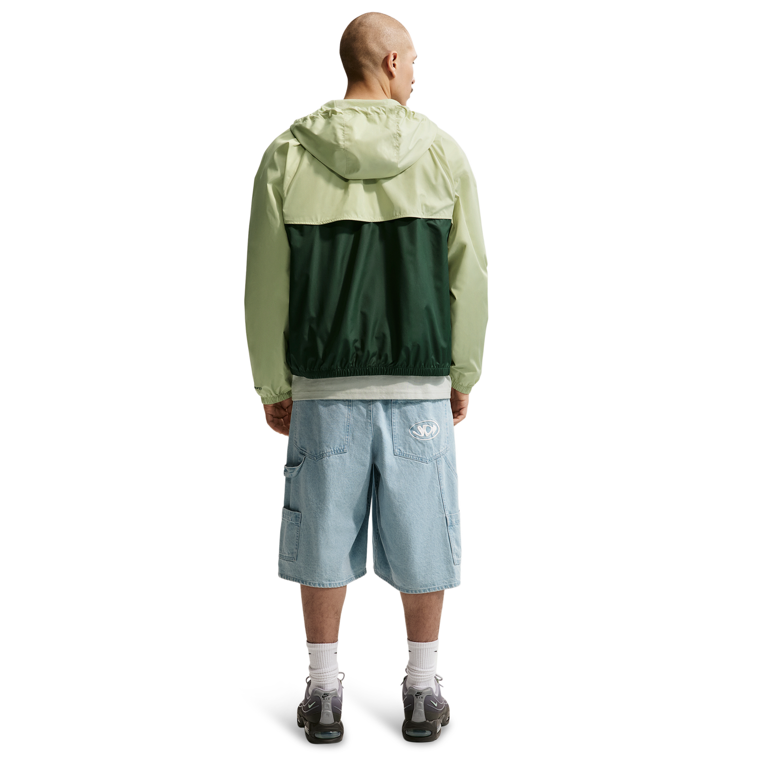 Nike NSW Windrunner Jacket - Men's - Olive Aura/Fir/Fir