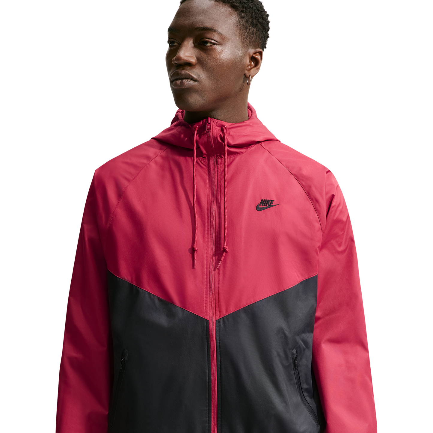 Nike NSW Windrunner Jacket - Men's - Tough Red/Black/Black