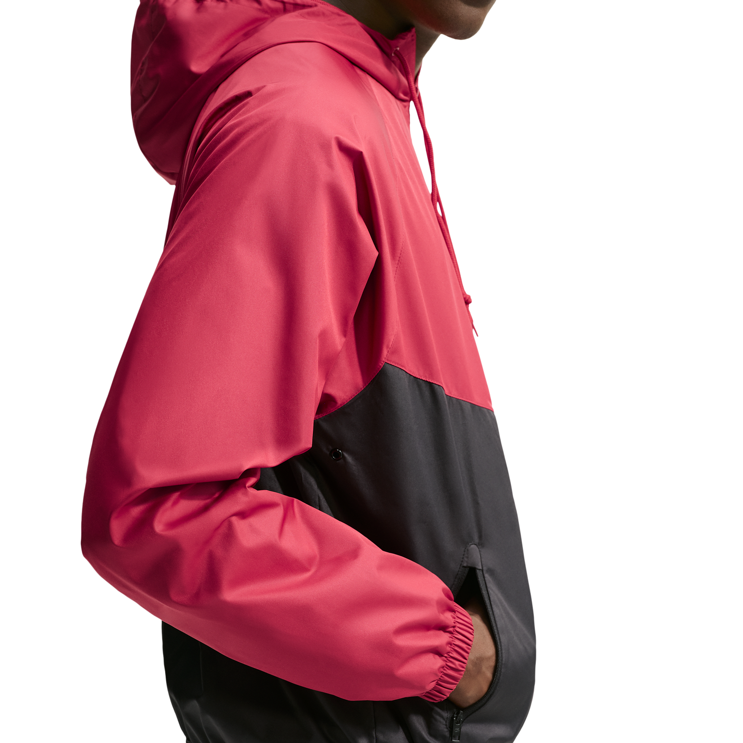 Nike NSW Windrunner Jacket - Men's - Tough Red/Black/Black