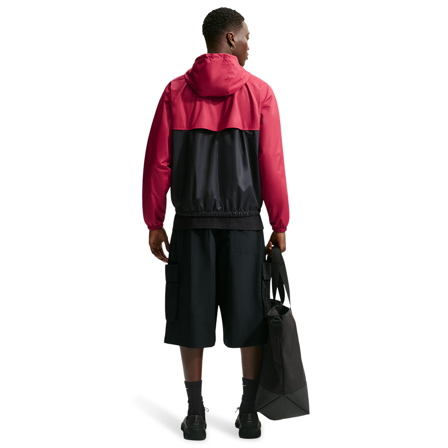Nike NSW Windrunner Jacket - Men's - Tough Red/Black/Black