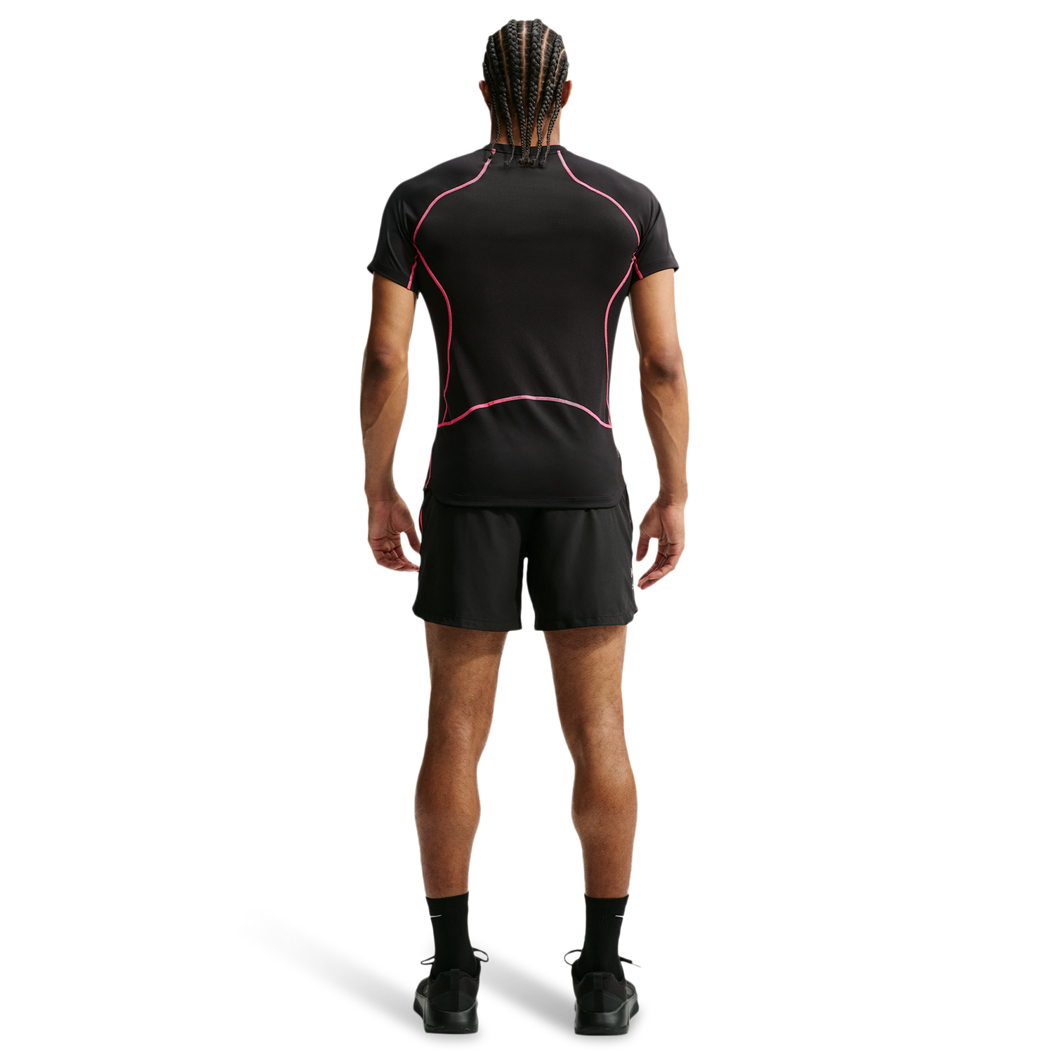 Nike Pro Training Dri-FIT 6In Short - Men's - Black/Hyper Pink
