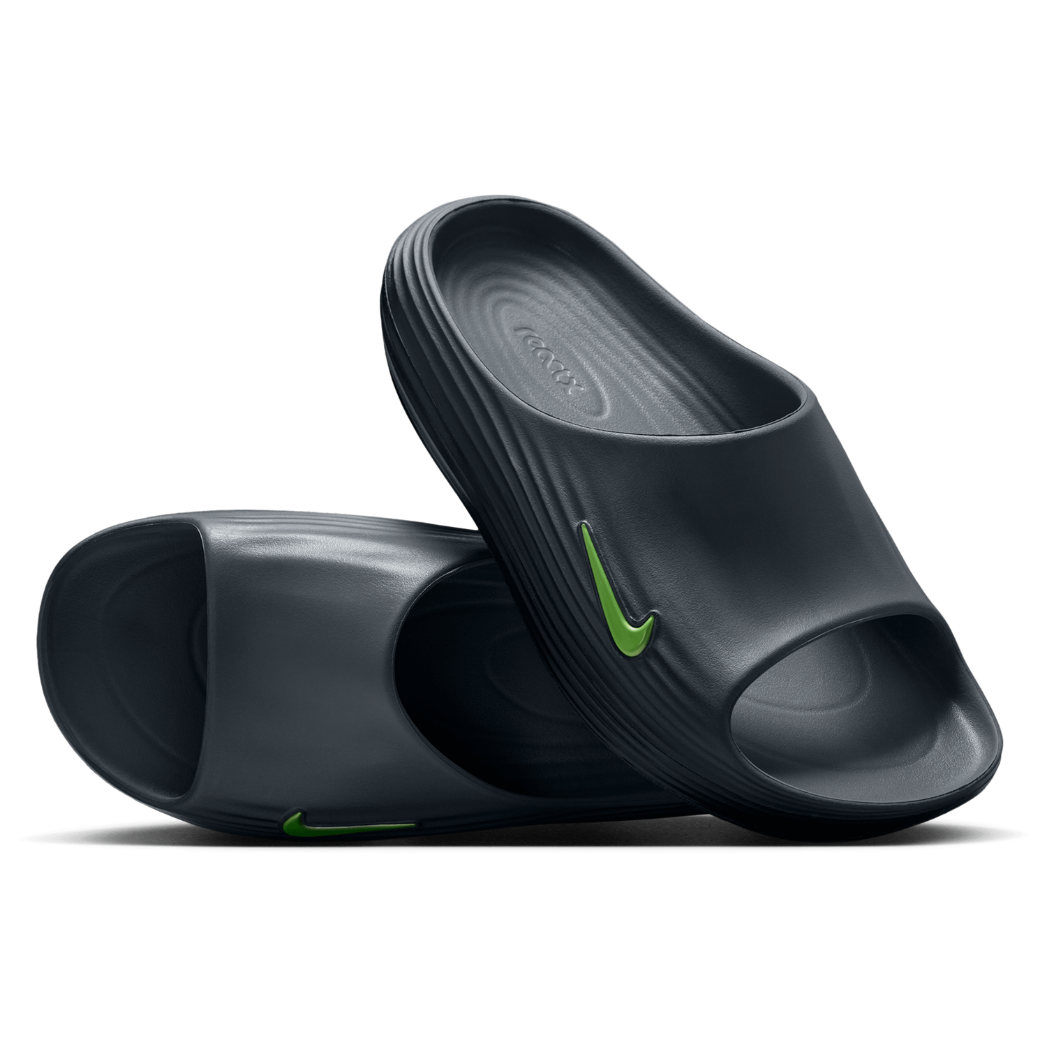 Nike Reactx Rejuven8 Slides - Men's - Volt/Cool Grey/Black