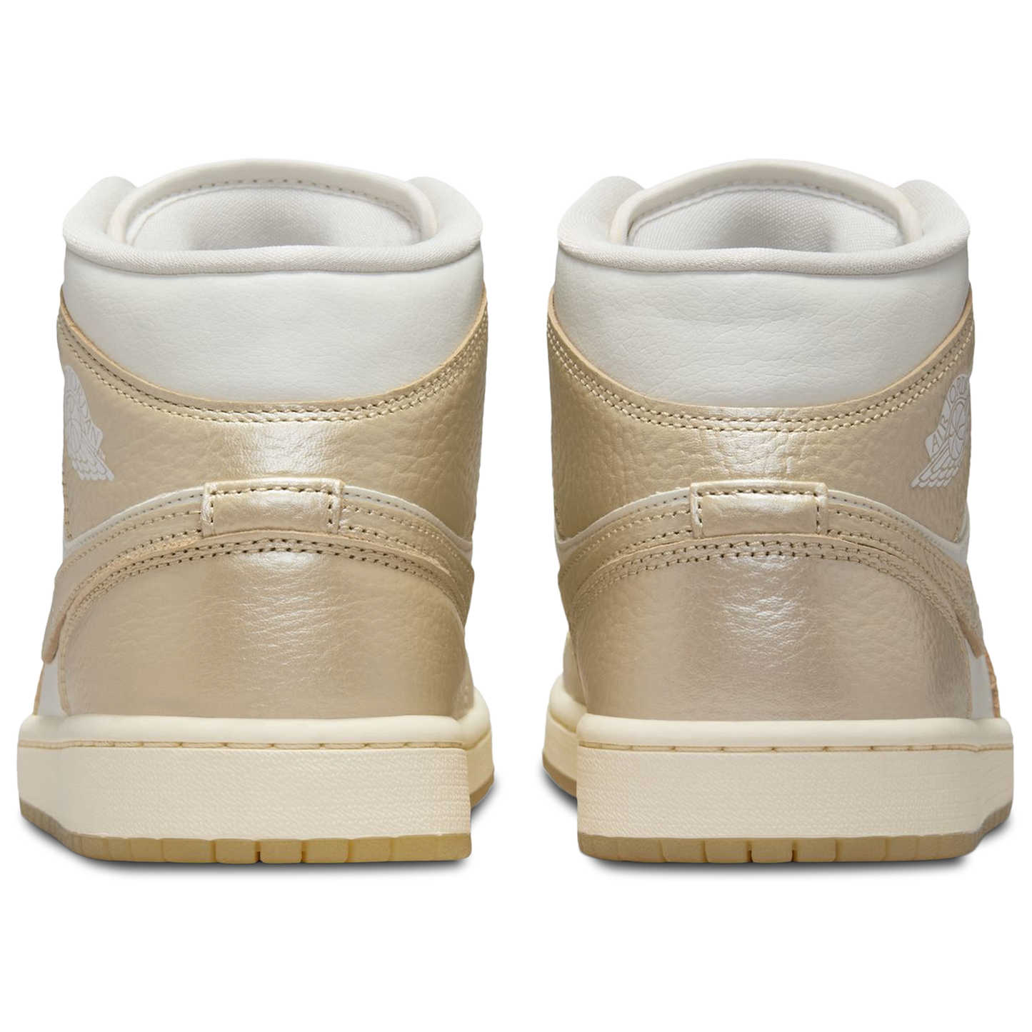 Jordan AJ 1 Mid - Women's - Team Gold/Sail/Pale Ivory