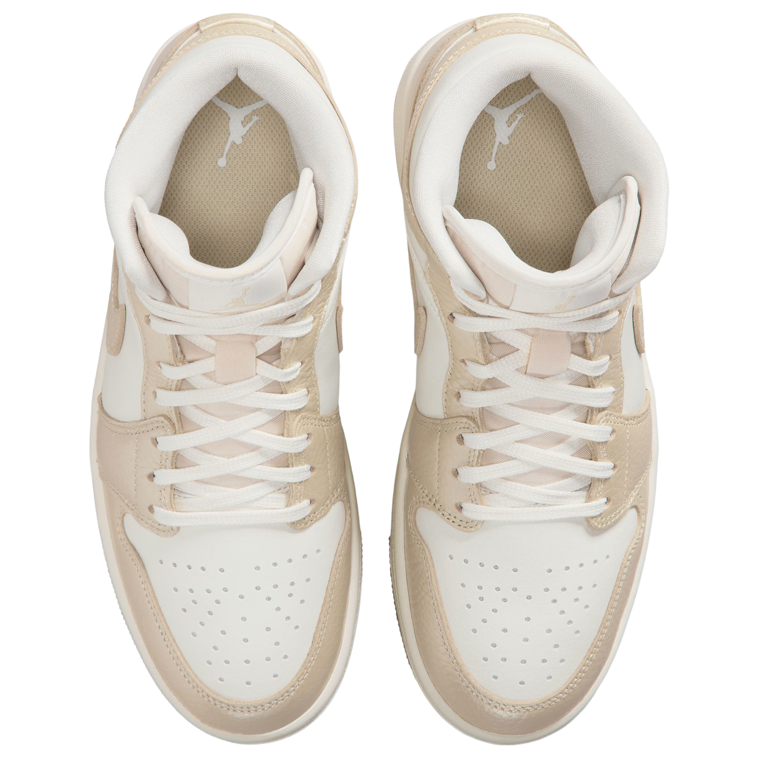 Jordan AJ 1 Mid - Women's - Team Gold/Sail/Pale Ivory