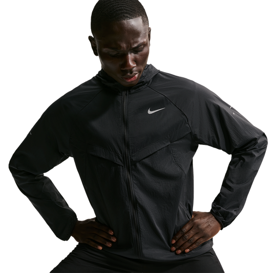 Nike UV RPL STRIDE JACKET - Men's - Black/Reflective Silver/Black