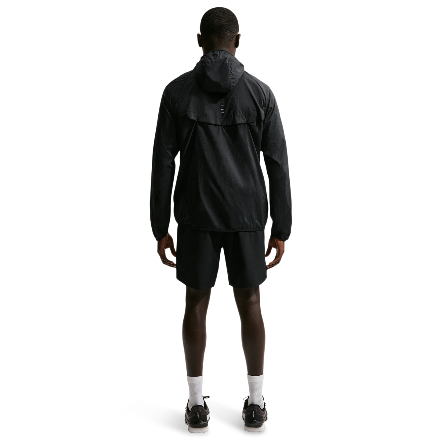 Nike UV RPL STRIDE JACKET - Men's - Black/Reflective Silver/Black