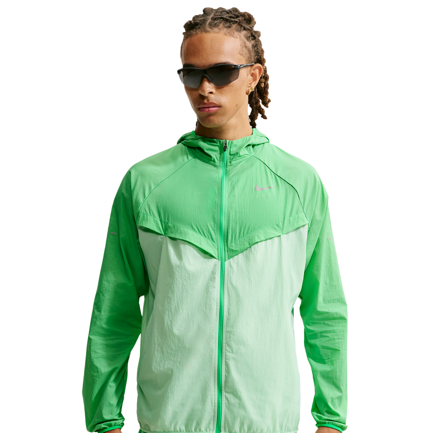 Nike UV RPL STRIDE JACKET - Men's - Green Spark/Cucumber Calm/Reflective Silver