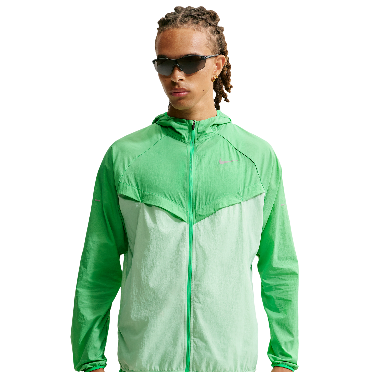 Nike UV RPL STRIDE JACKET - Men's - Green Spark/Cucumber Calm/Reflective Silver