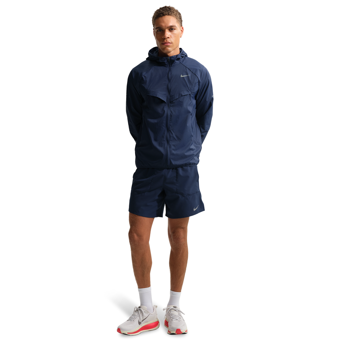 Nike UV RPL STRIDE JACKET - Men's - Midnight Navy/Midnight Navy/Reflective Silver
