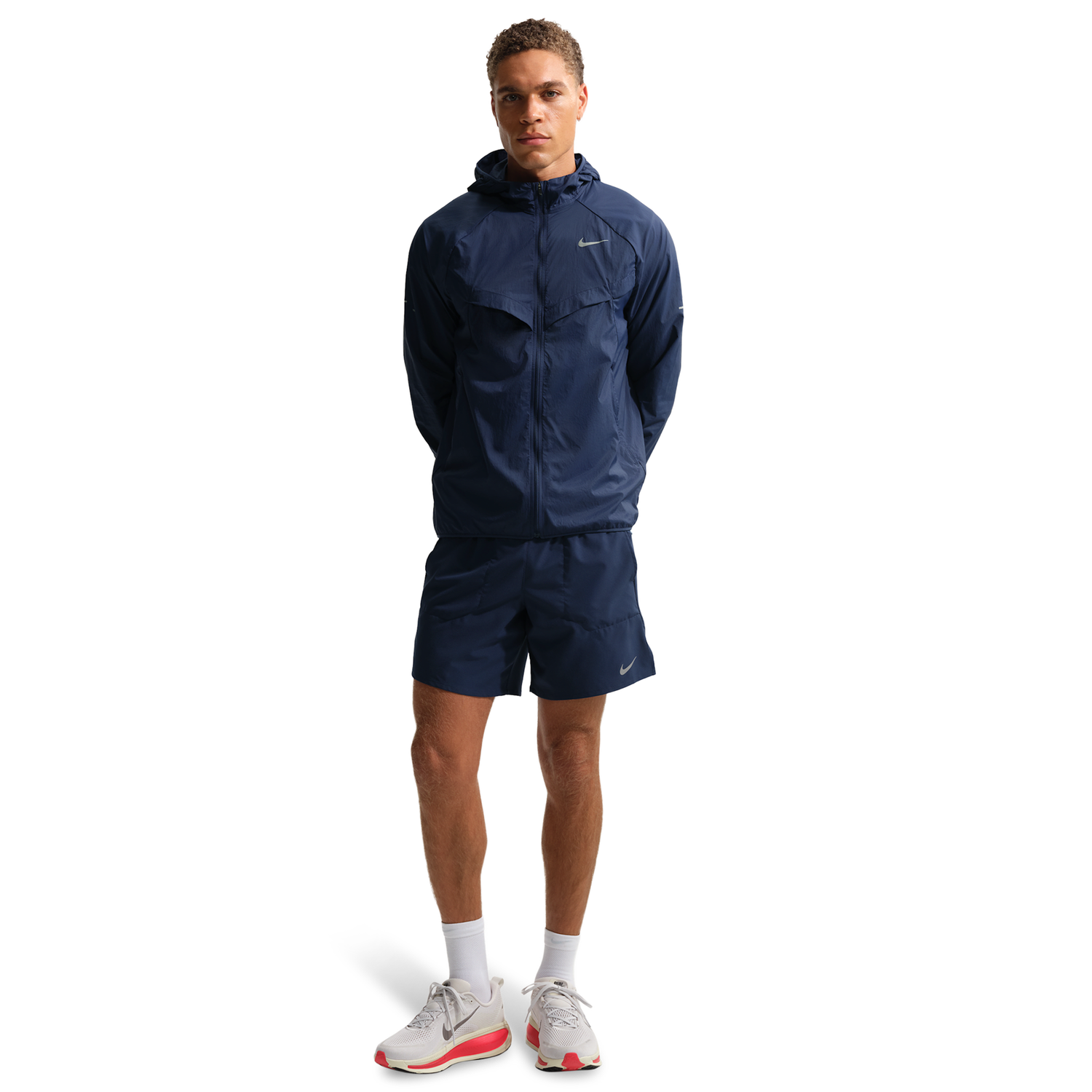 Nike UV RPL STRIDE JACKET - Men's - Midnight Navy/Midnight Navy/Reflective Silver