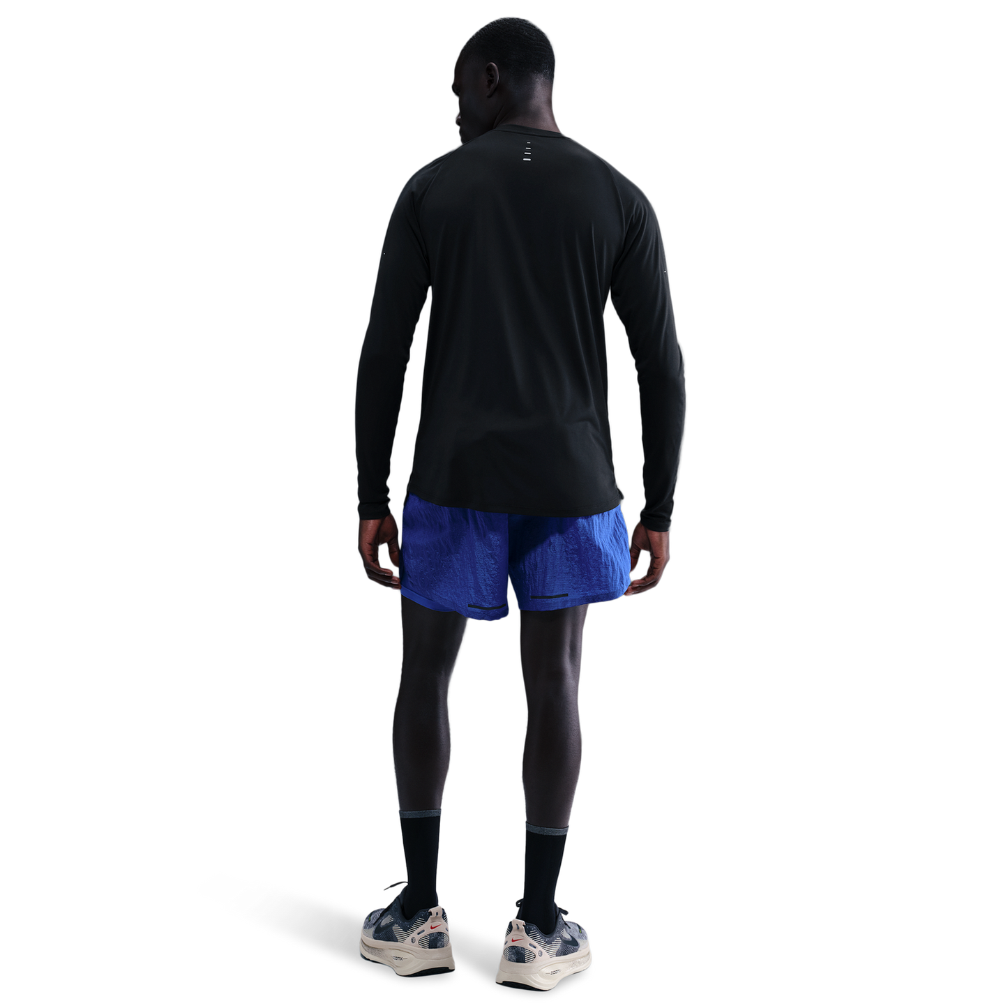 Nike Dri-FIT Adv Stride LS Top - Men's - Black/Reflective Silver