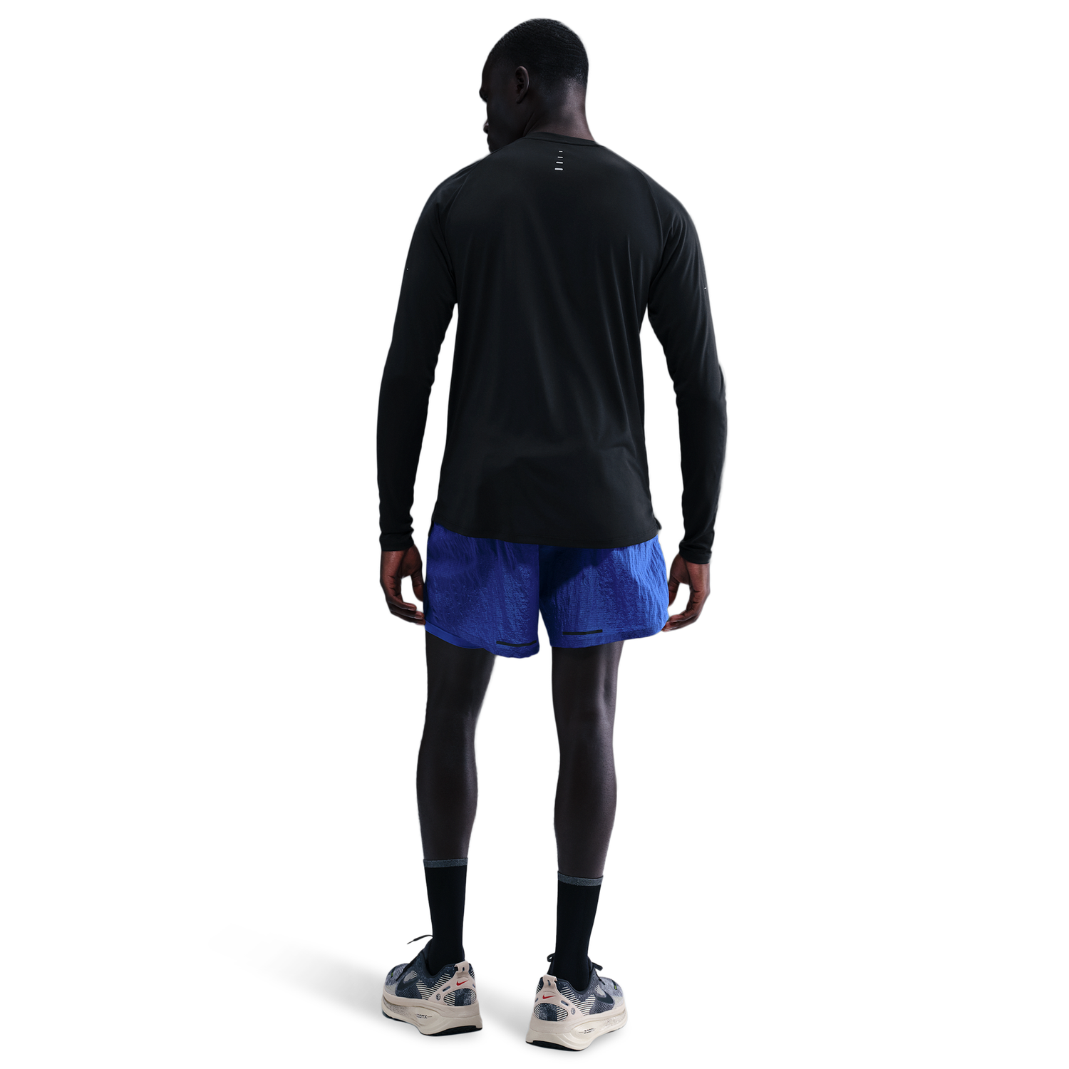 Nike Dri-FIT Adv Stride LS Top - Men's - Black/Reflective Silver