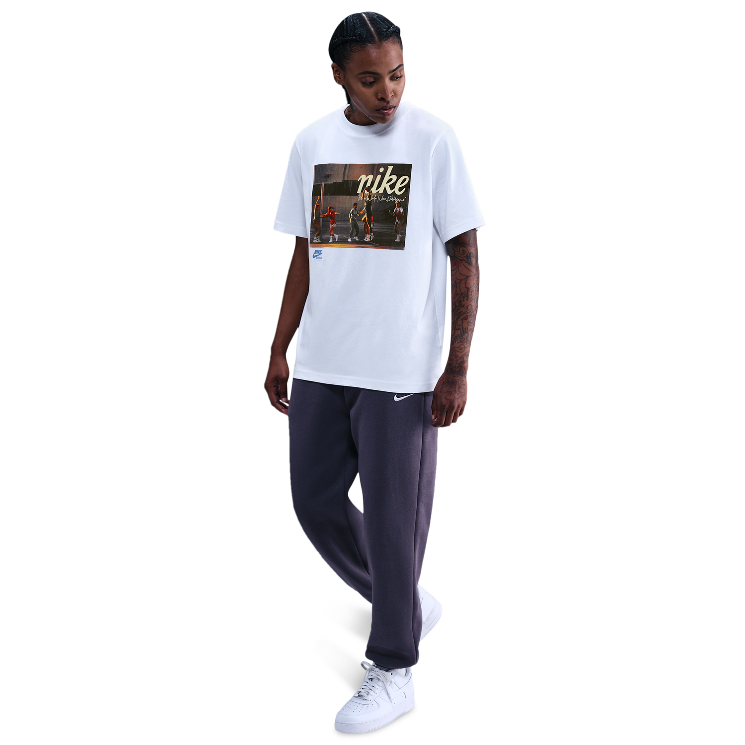 Nike BB Photo T-Shirt - Women's - White