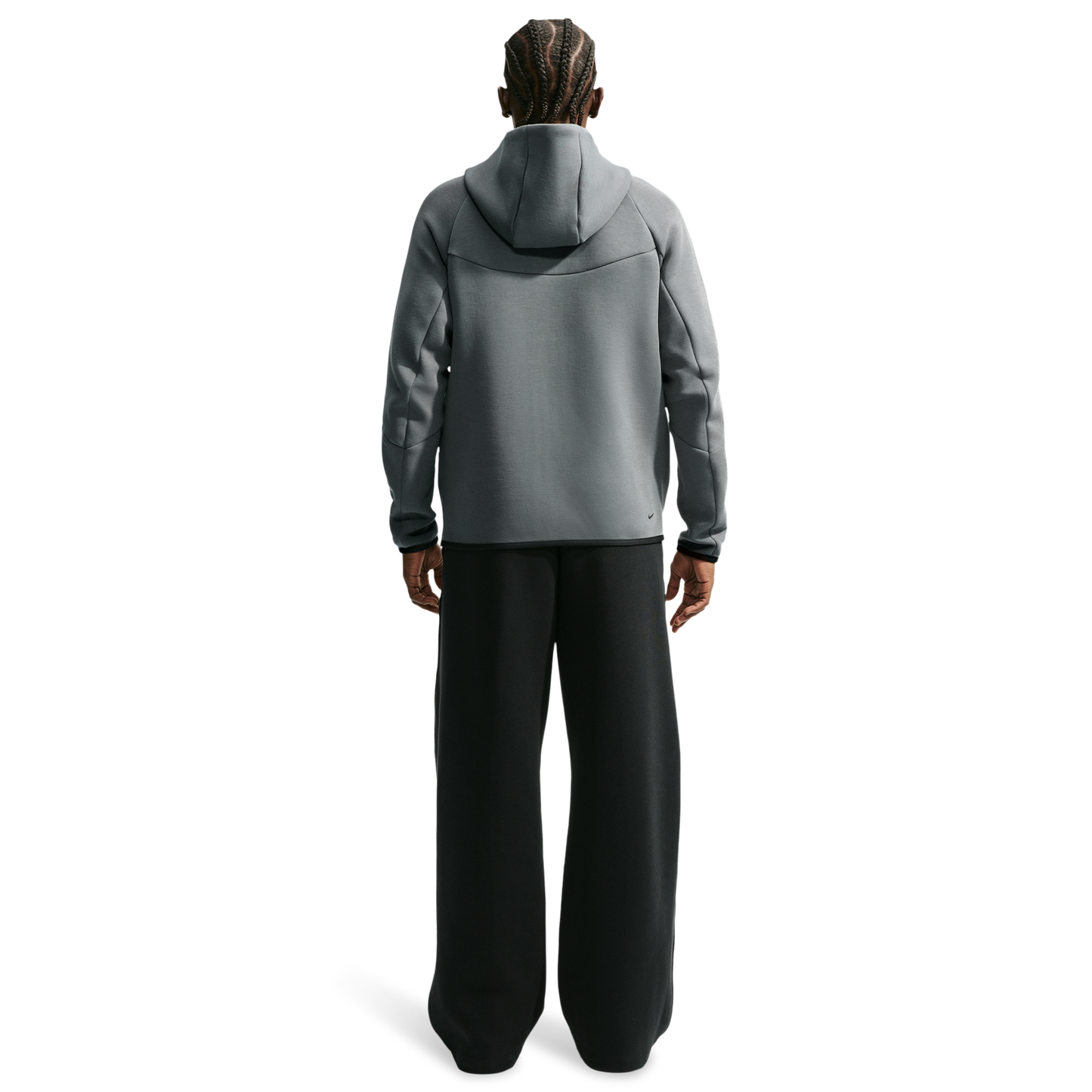 Nike Tech Fleece Full-Zip Windrunner Hoodie - Men's - Smoke Grey/Football Blue
