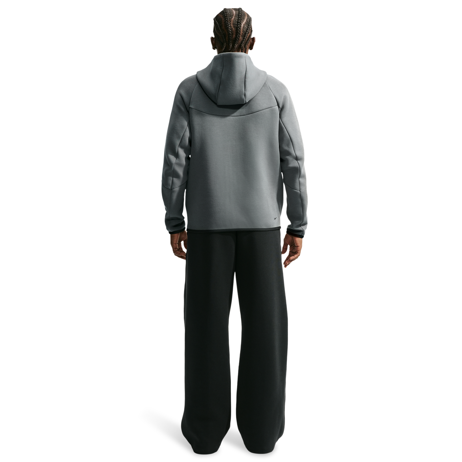 Nike Tech Fleece Full-Zip Windrunner Hoodie - Men's - Smoke Grey/Football Blue