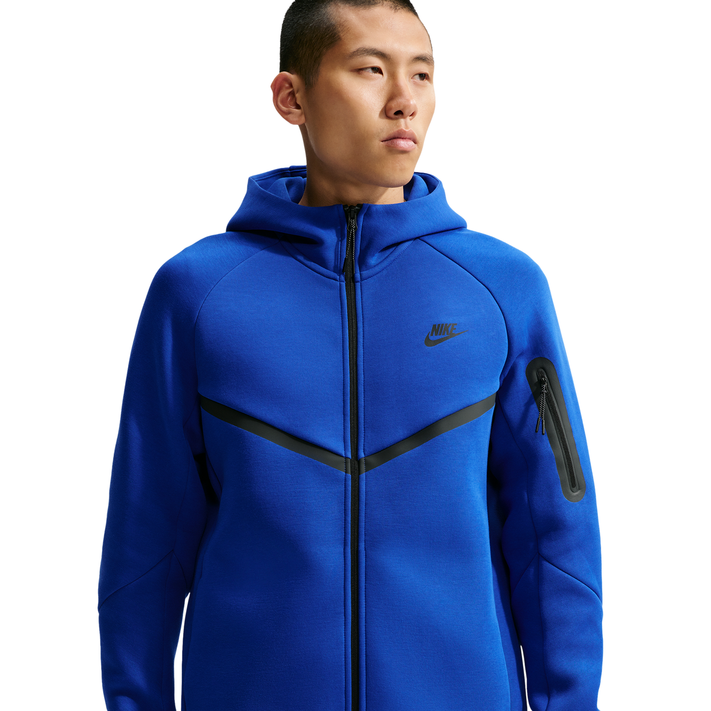 Nike Tech Fleece Full-Zip Windrunner Hoodie - Men's - Old Royal/Black