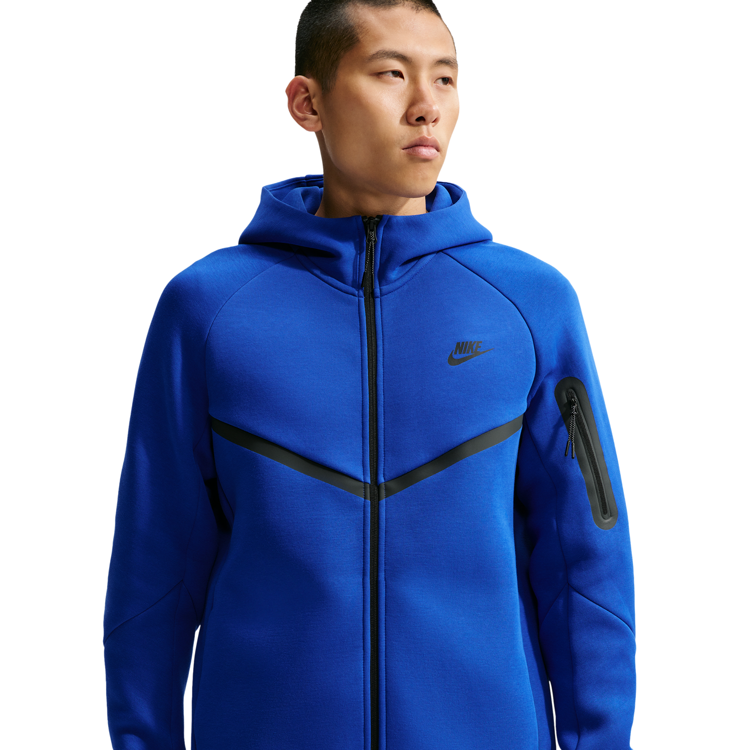 Nike Tech Fleece Full-Zip Windrunner Hoodie - Men's - Old Royal/Black