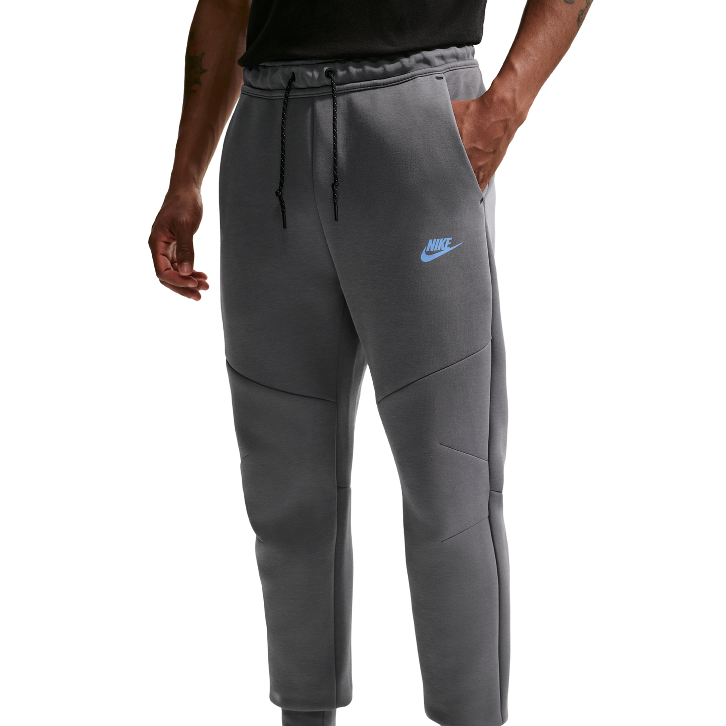 Nike Tech Fleece Jogger - Men's - Smoke Grey/Football Blue