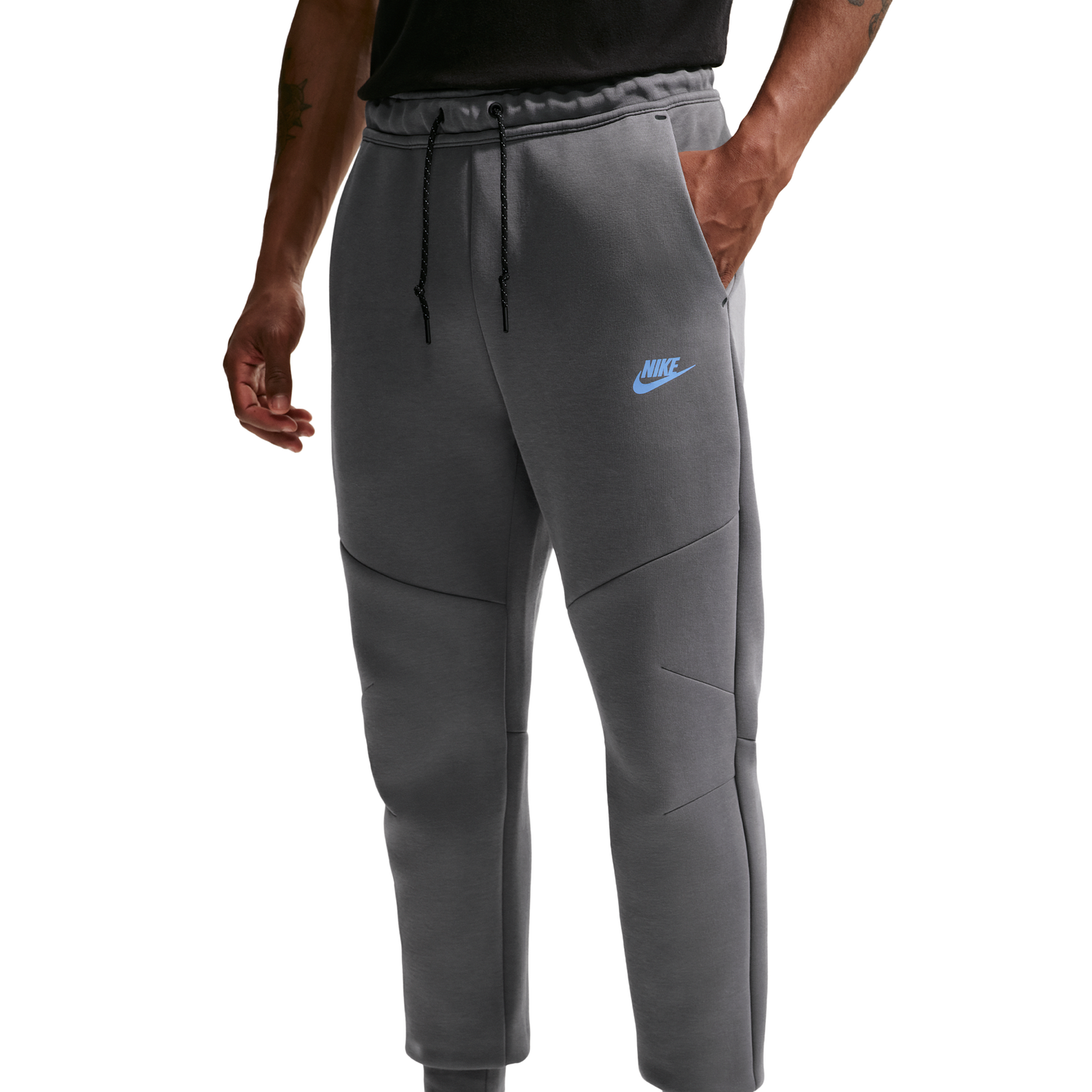 Nike Tech Fleece Jogger - Men's - Smoke Grey/Football Blue