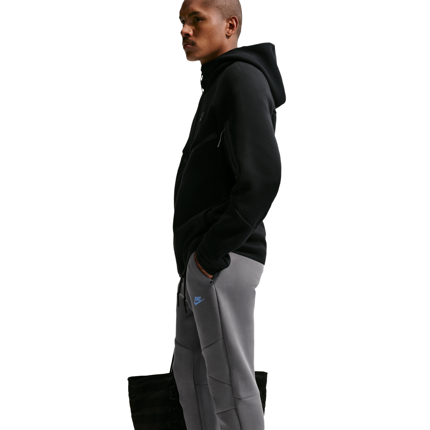 Nike Tech Fleece Jogger - Men's - Smoke Grey/Football Blue