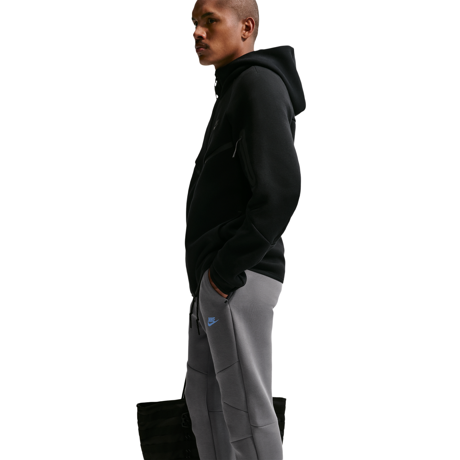Nike Tech Fleece Jogger - Men's - Smoke Grey/Football Blue
