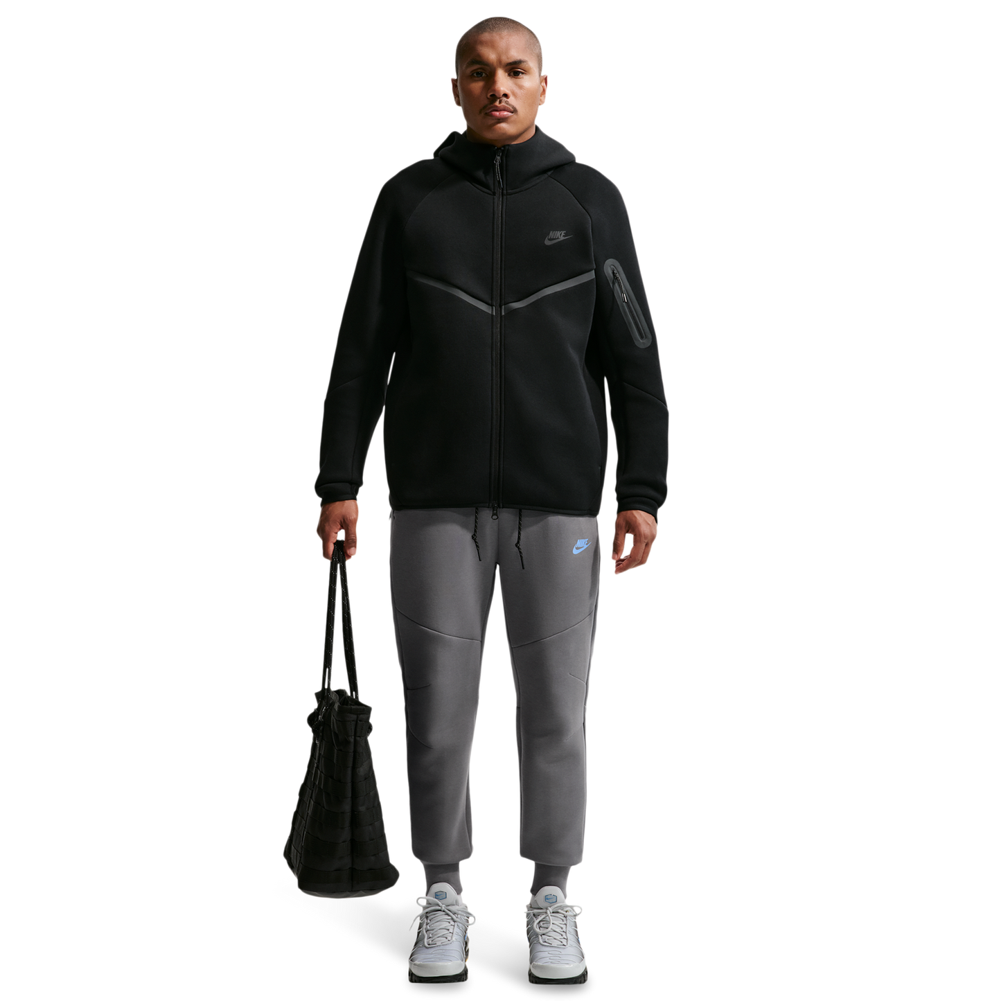 Nike Tech Fleece Jogger - Men's - Smoke Grey/Football Blue