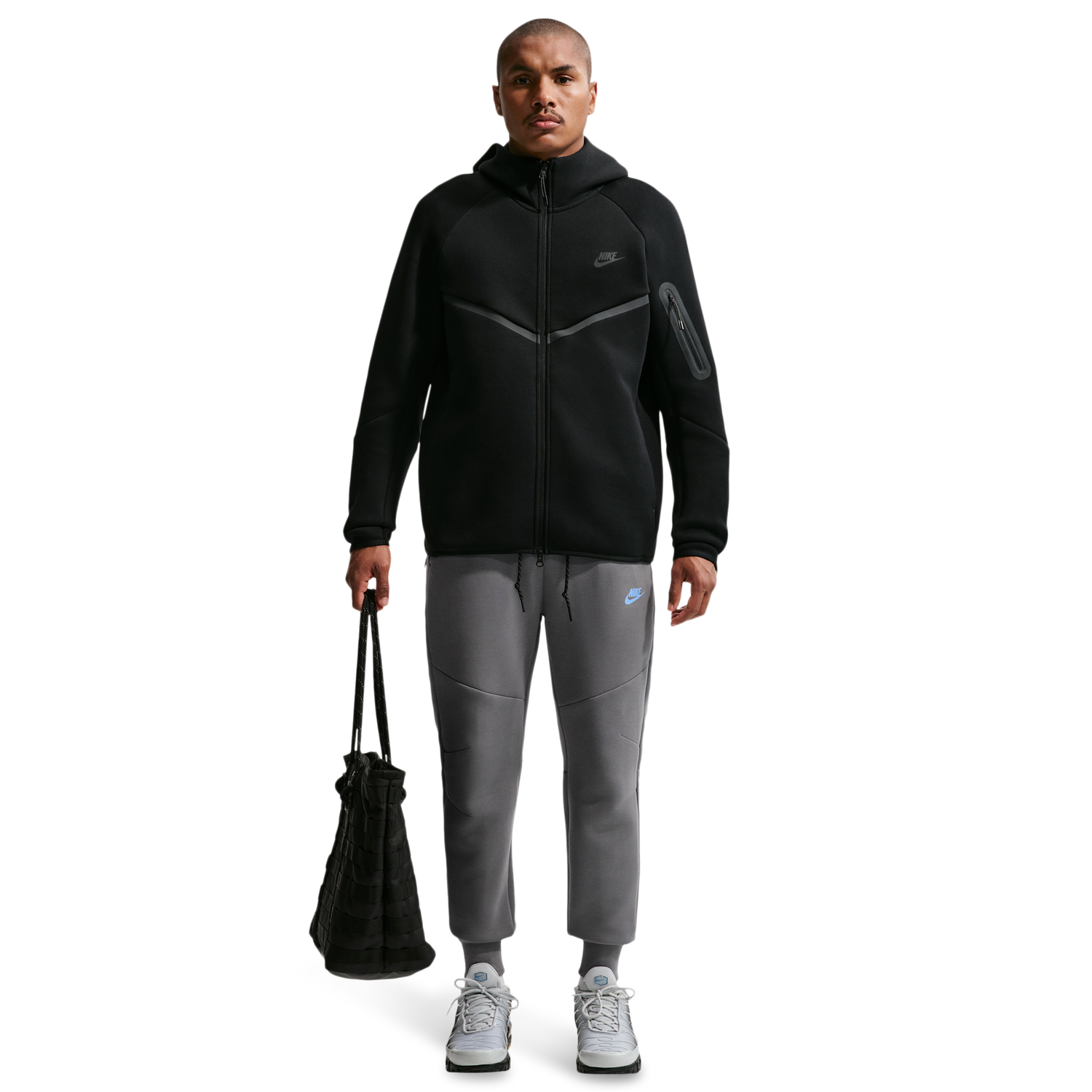 Nike Tech Fleece Jogger - Men's - Smoke Grey/Football Blue