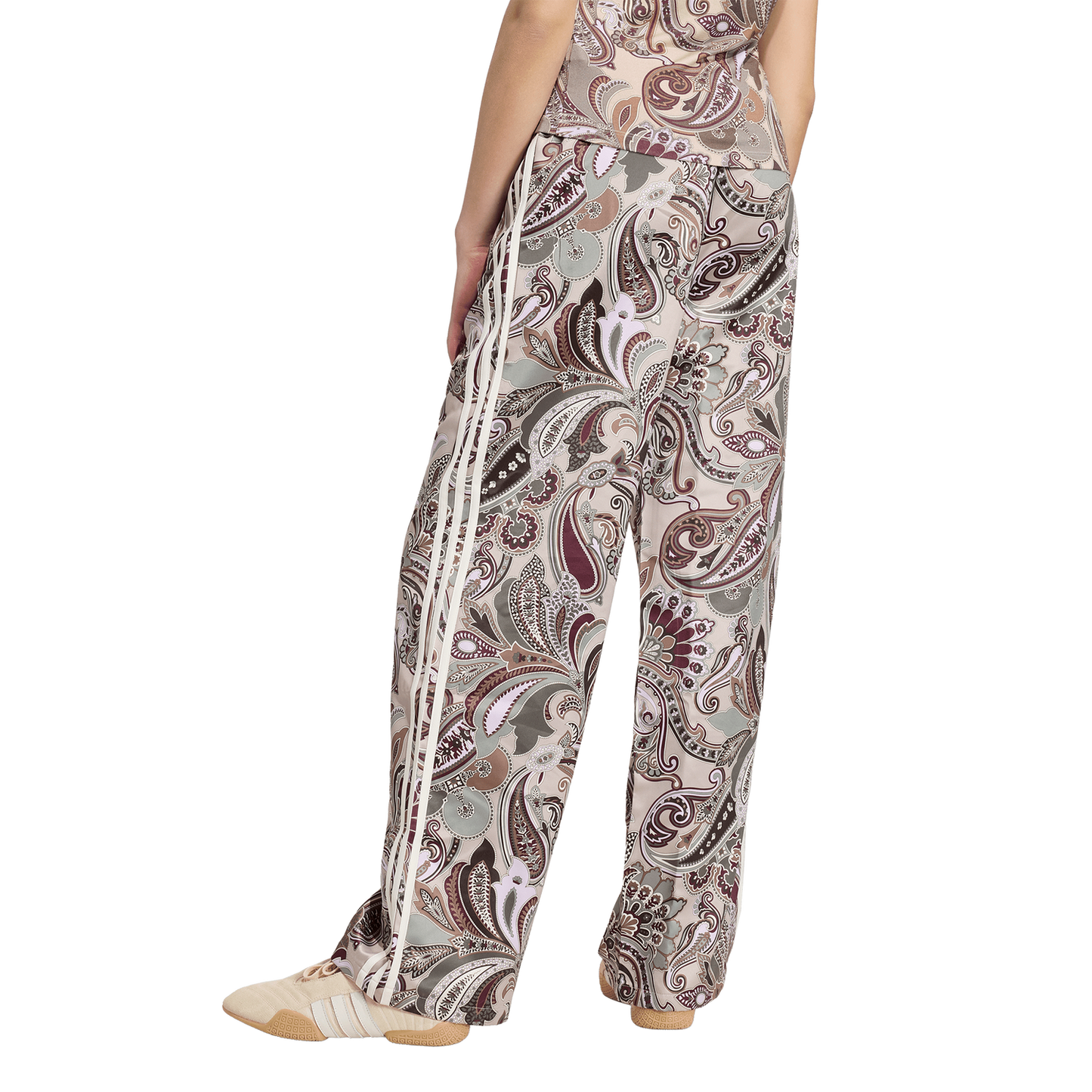 adidas Originals x Liberty London Firebird Satin Pants - Women's - Multicolor/Khaki