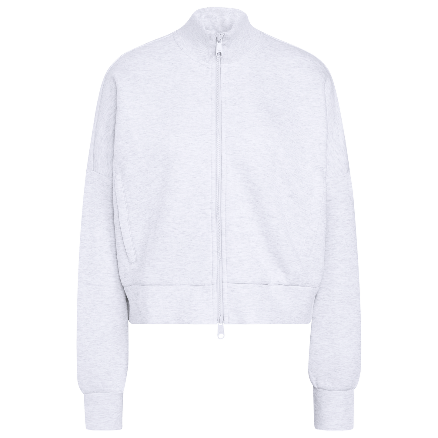 adidas Spacer Track Top - Women's - Light Grey Heather/Reflective Silver/Grey