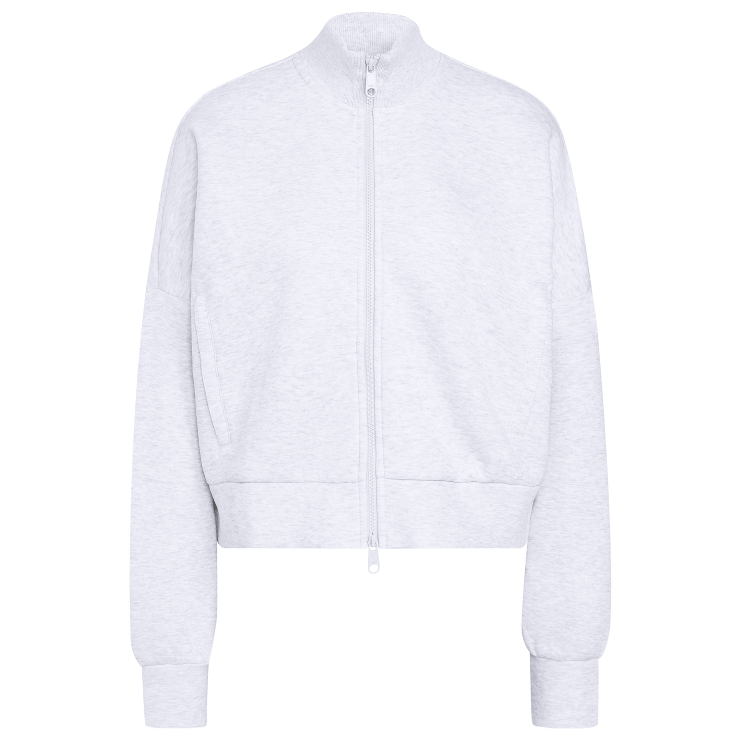 adidas Spacer Track Top - Women's - Light Grey Heather/Reflective Silver/Grey