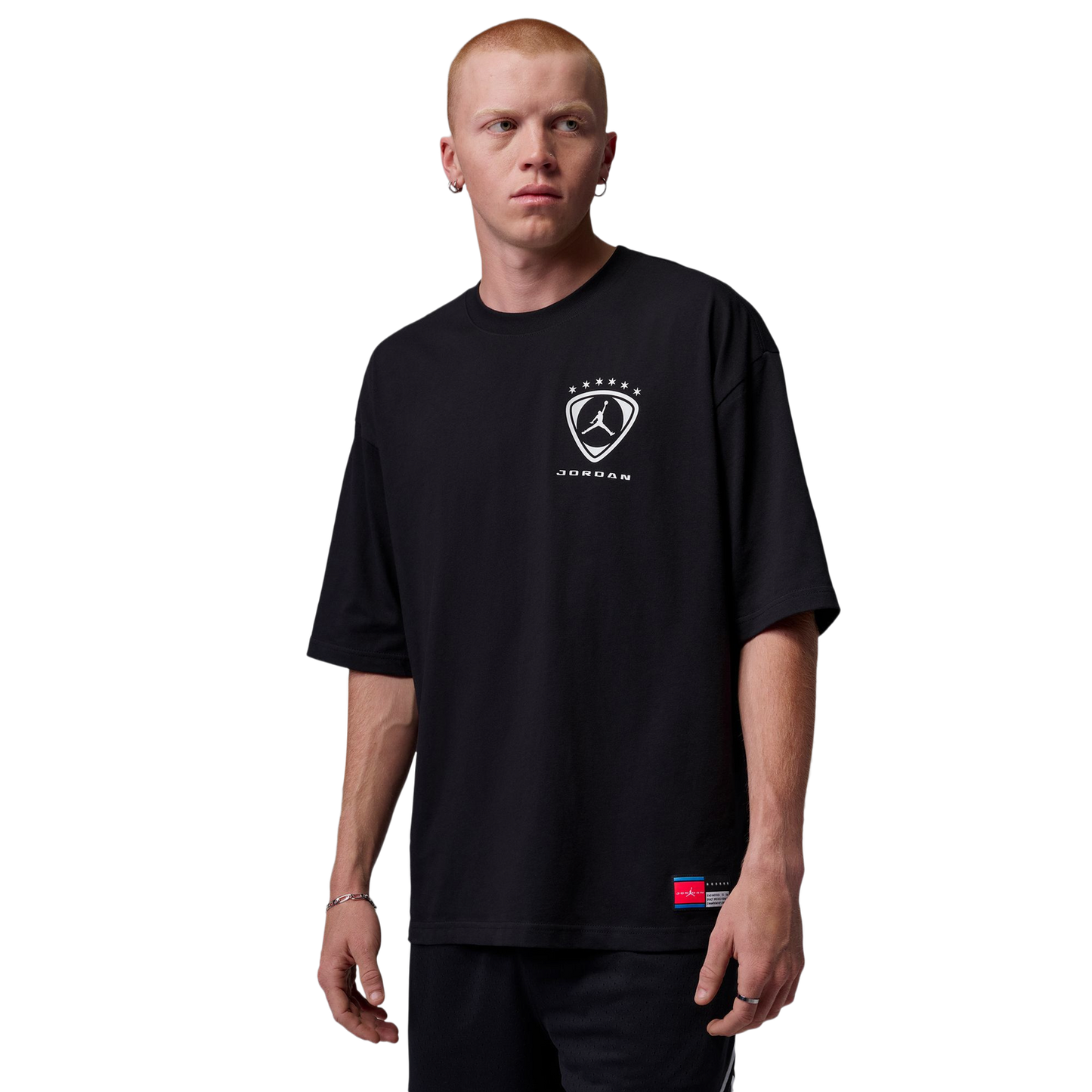 Jordan Brooklyn Oversized Graphic Short Sleeve Crew - Men's - Black/Black